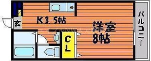 ベール花尻Ａ棟の物件間取画像